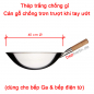 Preview: Wokpfanne-INOX-Cán Gỗ- Ø 40 cm, für Induktion & Gasherd, 12 cm Tief-Thép Trắng-Không gỉ sét